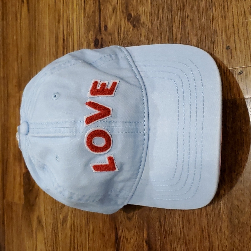 Womens Time and Tru blue Love baseball hat